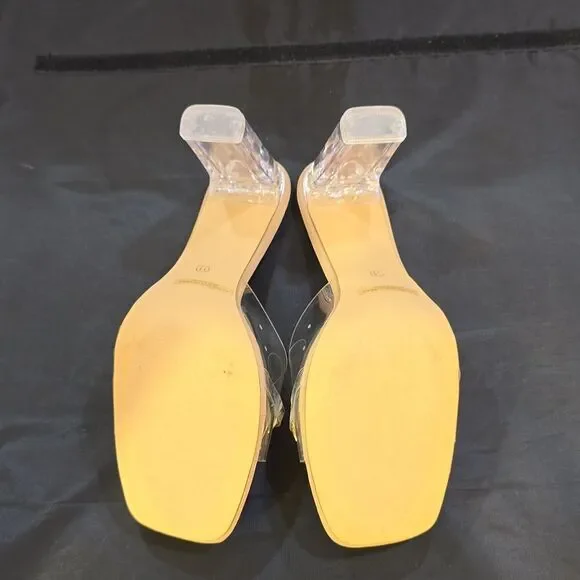 BRAND NEW BONNILEL CLEAR OPEN-TOE WOMEN'S SANDAL - Picture 13 of 16